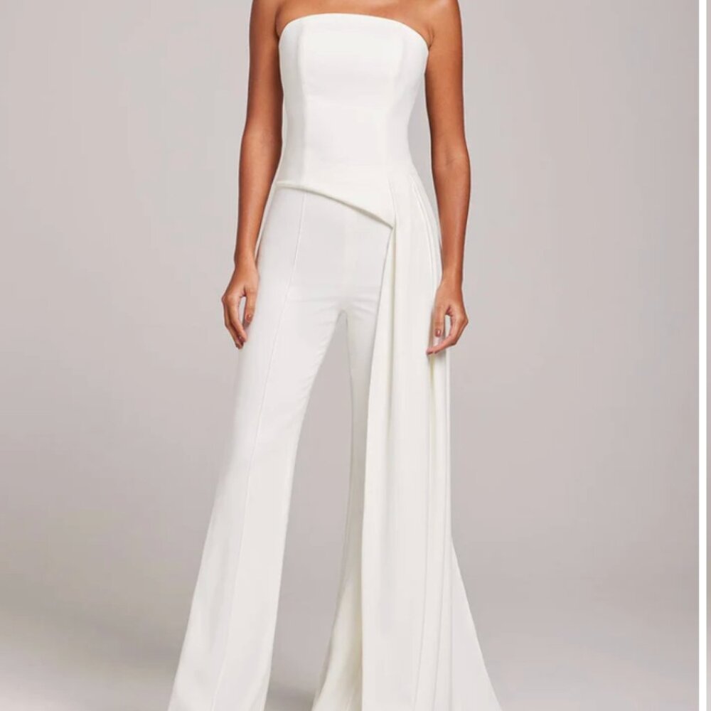 NADINE MERABI FAYE TOP WITH MATCHING SKIRT WHITE SMALL